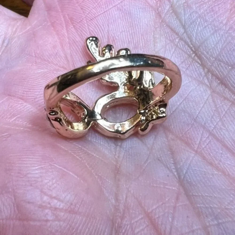 Masquerade Mask Ring, Size 6